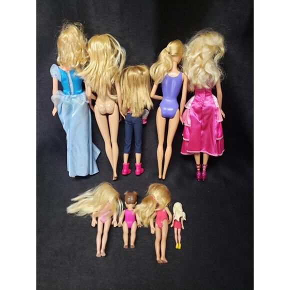 Barbie Dolls Chelsea Gymnast Stacie Kelly Sparkle Lights Princess Doll Mini Set - Picture 5 of 11
